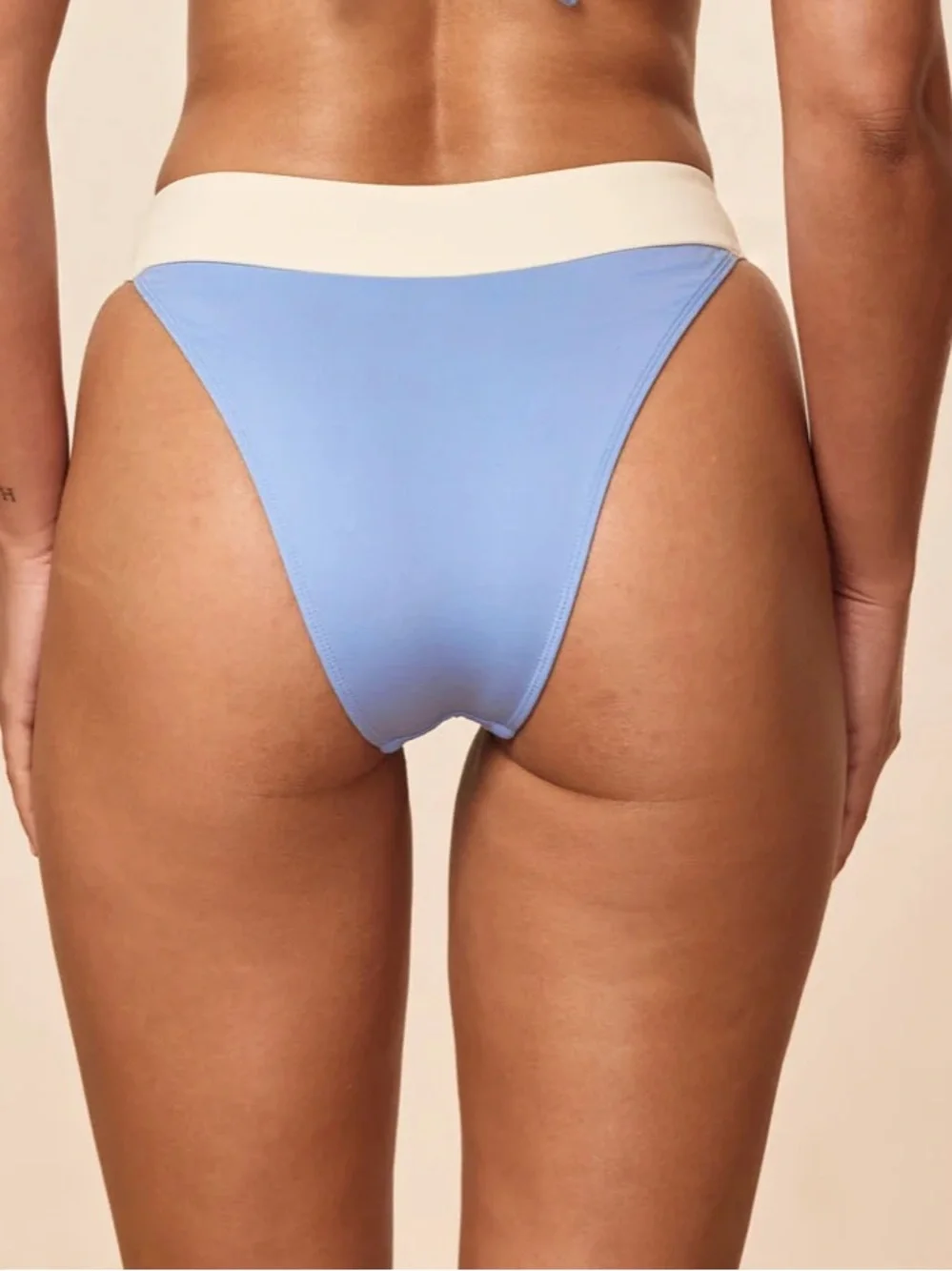Monday Swimwear Bikini BARBADOS TOP - AZURE/IVORY and MARSEILLE BOTTOM